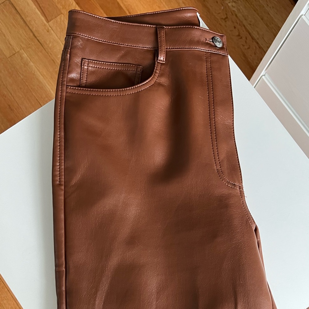 Aritzia Melina Vegan Leather Pants Size 14